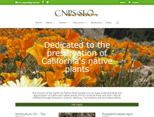 Tablet Screenshot of cnpsslo.org